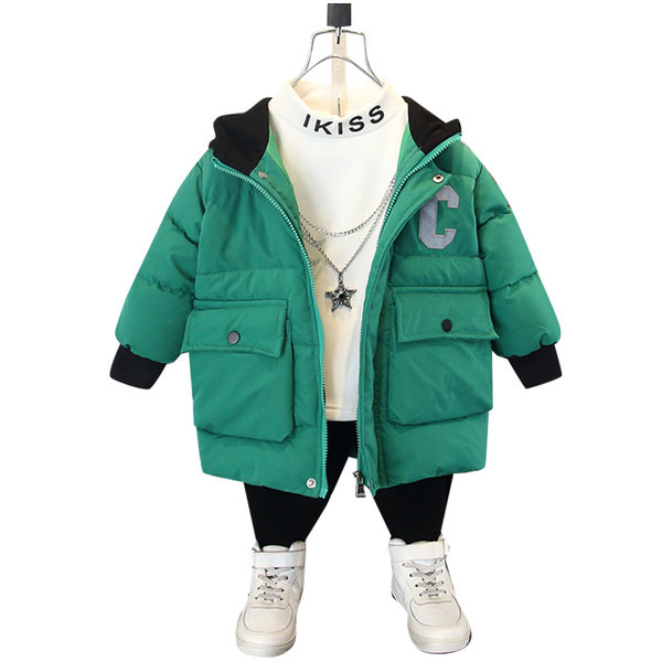 Modern gyerekdzseki kapucnis sima modell fiúknak