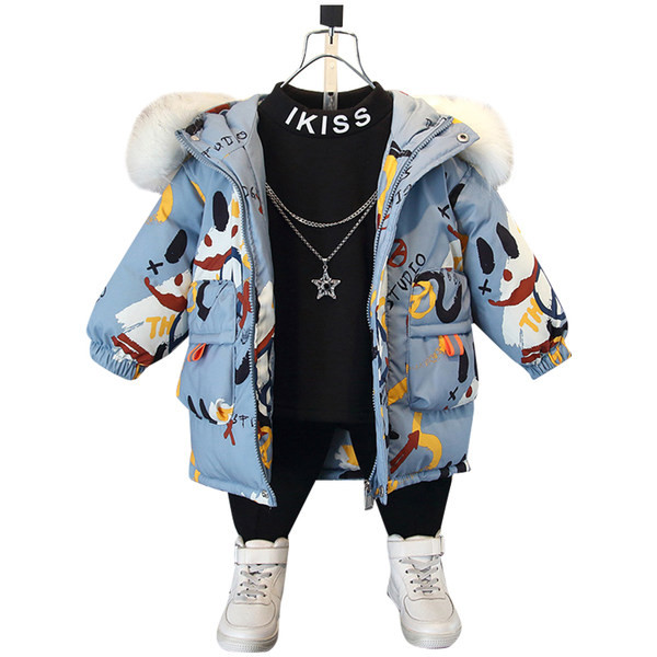 Pehely- és cipzáras gyerekkabát két színben