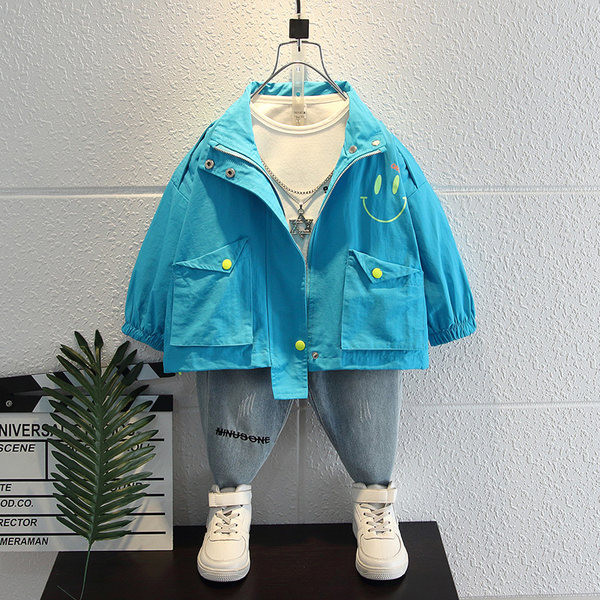 Svakodnevna dječja jakna s džepovima i aplikacijom za dječake41