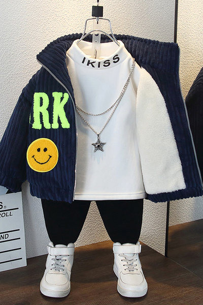 Lastele tikandi ja lukuga vabaaja jope poistele