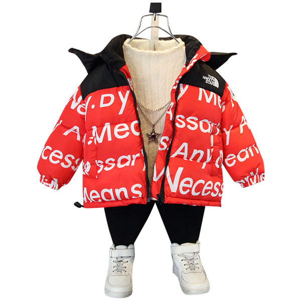 Új modell téli gyerek melegítő felirattal fiúknak