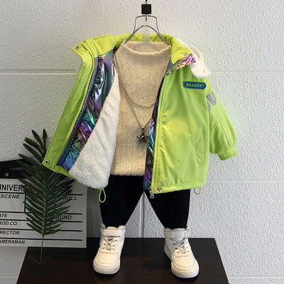 Téli gyerekkabát kapucnival - fiúknak