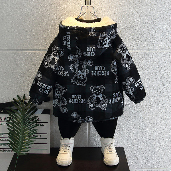 Női alkalmi kabát meleg béléssel és gombokkal