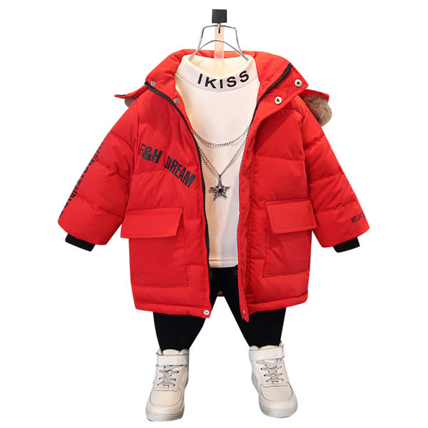 Gyerek kabát fiúknak kapucnival