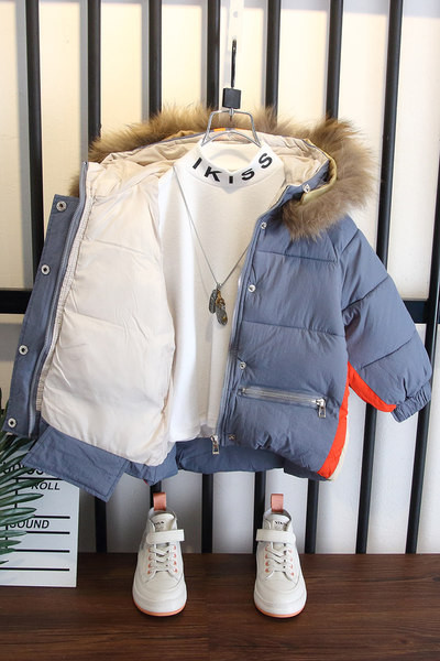 Kapuutsiga laste talvejope - poistele