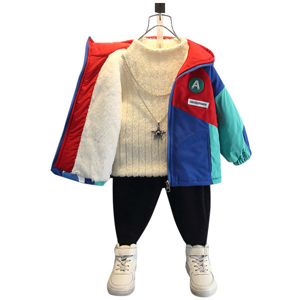 Gyermek téli kabát pehely béléssel - két színben