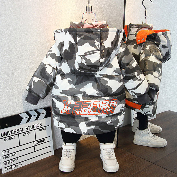 Gyermek téli kabát cipzárral két színben