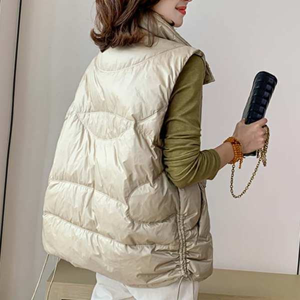 Alkalmi mellény magas gallérral