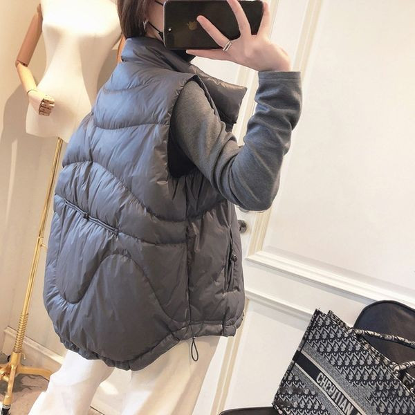 Őszi-téli női mellény széles modellje