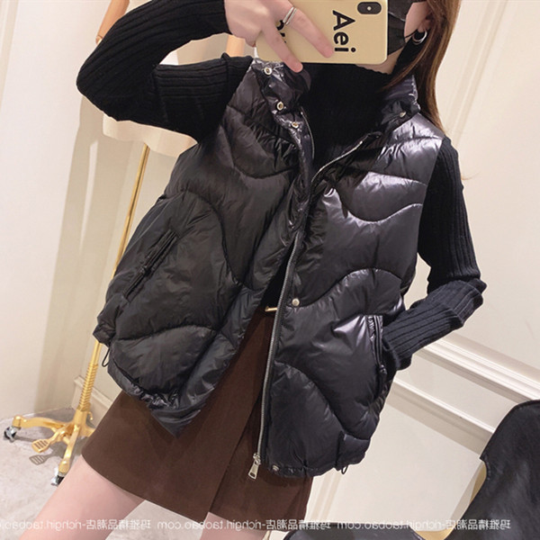 Őszi-téli női mellény széles modellje