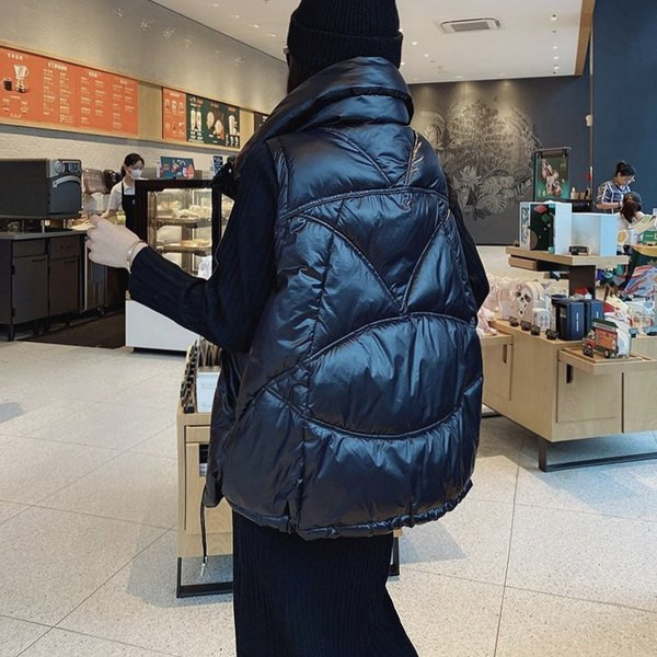 Új modell női mellény gombokkal és cipzárral