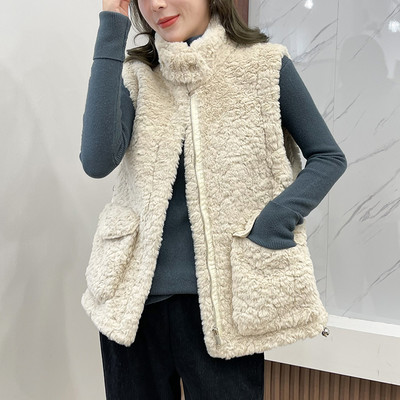 Φαρδύ γιλέκο με μεγάλες τσέπες