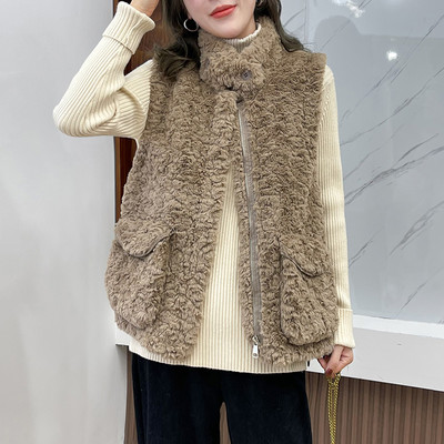 Φαρδύ γιλέκο με μεγάλες τσέπες