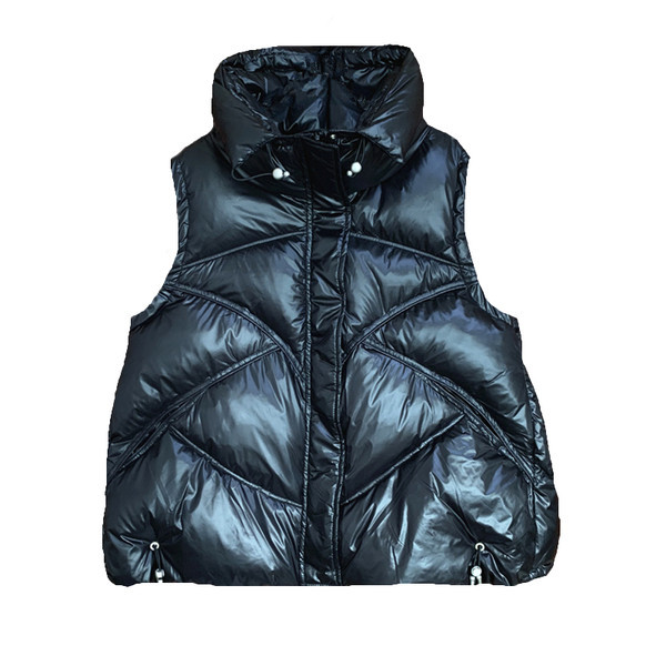 Steppelt hatású női mellény nyakkendővel