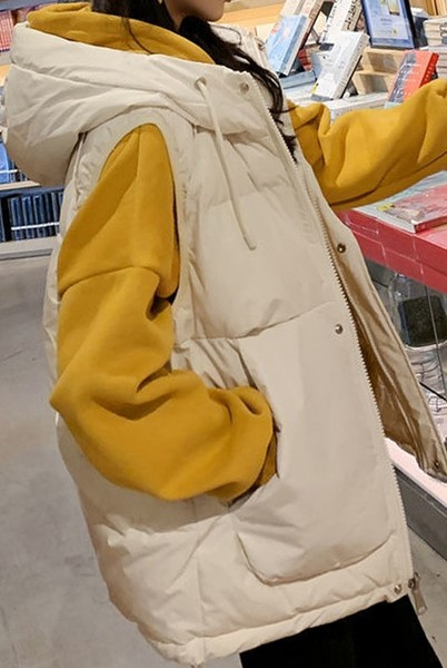 Φαρδύ γυναικείο γιλέκο με κουκούλα