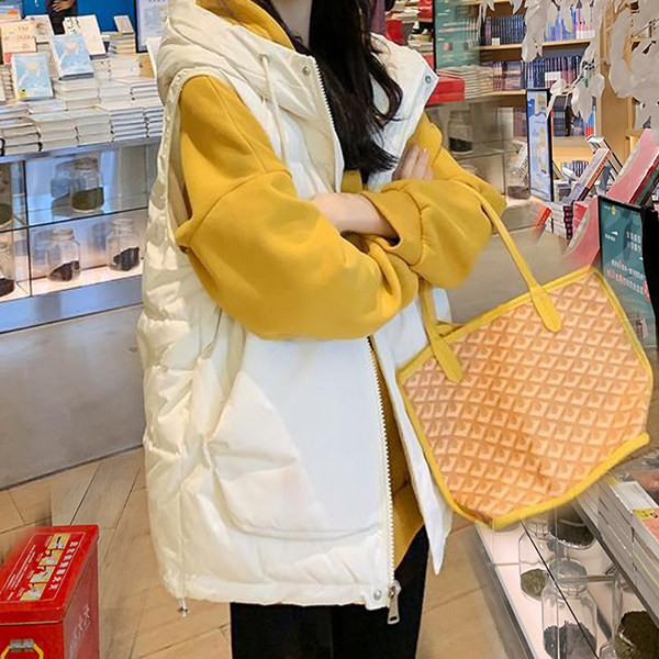 Φαρδύ γυναικείο γιλέκο με κουκούλα