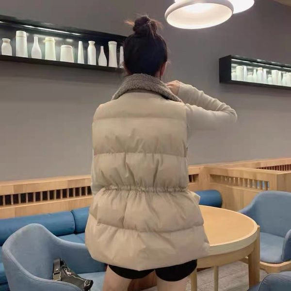 Γυναικείο γιλέκο μεσαίου μήκους με κορδόνι στη μέση