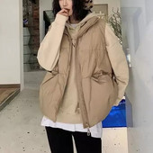 Sima női mellény cipzárral