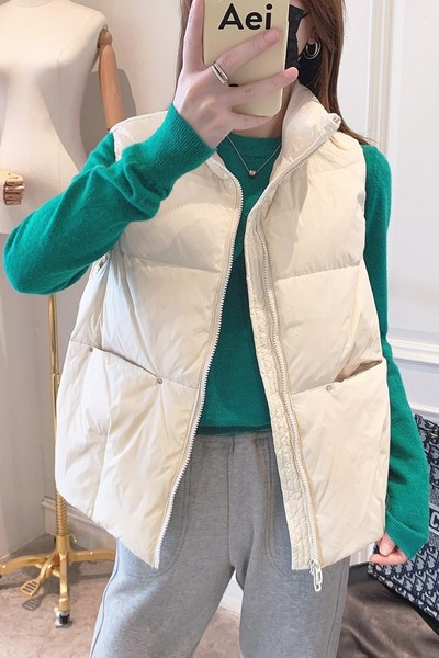 Lai vest kõrge kraega