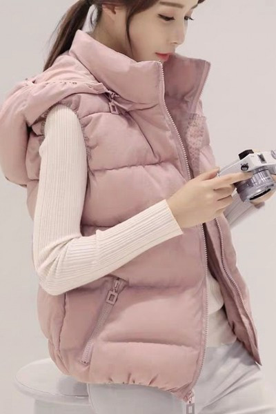 Naiste sügis-talvine kapuutsiga vest