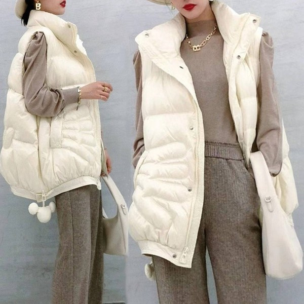 Új mellény modell magas gallérral és megkötővel