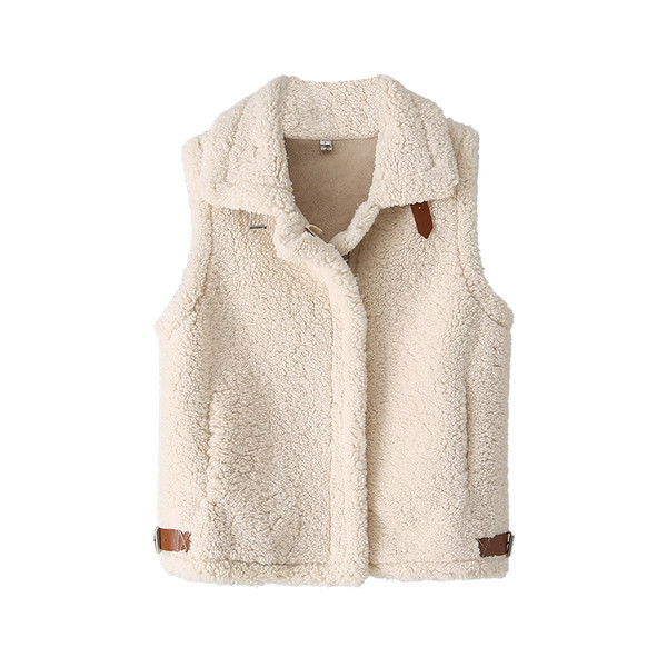 Γυναικείο φαρδύ γιλέκο  με φερμουάρ