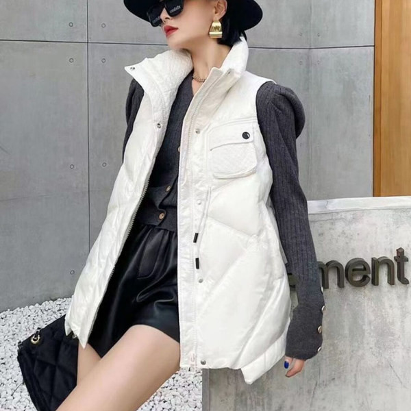 Új modell női mellény zsebbel és gombokkal