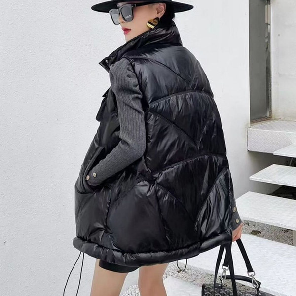 Új modell női mellény zsebbel és gombokkal