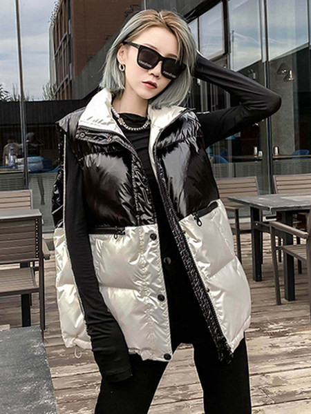 Široki model ženske vestice sa sjajnim efektom