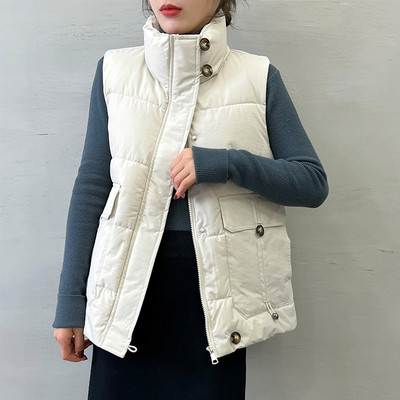 Kevad-sügis naiste vest asümmeetrilise kinnitusega