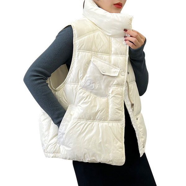 Kevad-sügis naiste vest asümmeetrilise kinnitusega