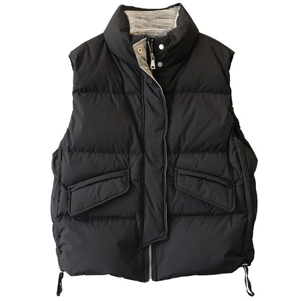 Lai mudel nööpidega naiste vestist