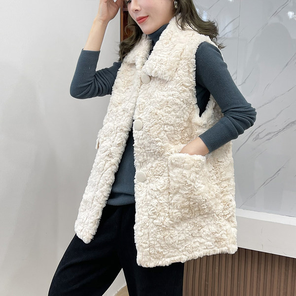 Ženski prsluk s džepovima u tri boje