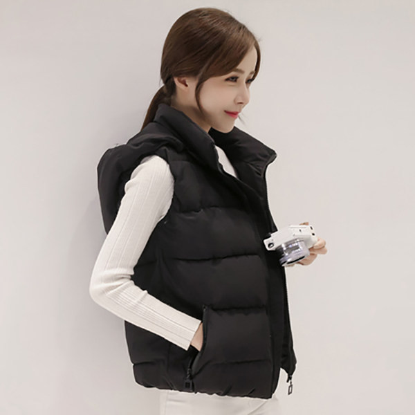 Γυναικείο κοντό γιλέκο με κουκούλα για γυναίκες