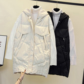 Naiste pikk kapuutsiga vest