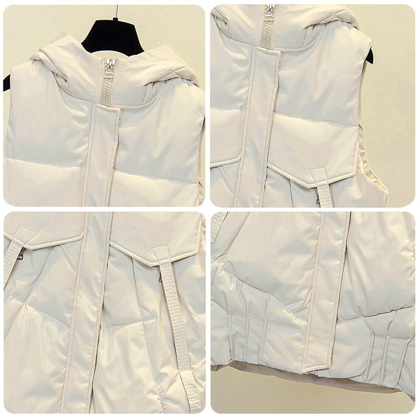 Naiste pikk kapuutsiga vest