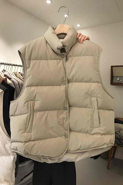 Γυναικείο φαρδύ γιλέκο κατάλληλο για φθινόπωρο και χειμώνα