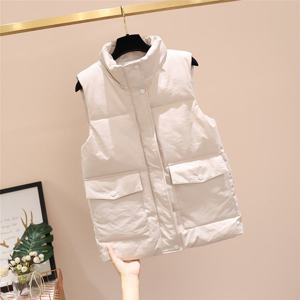 Καθημερινό γιλέκο με κουμπιά και τσέπες