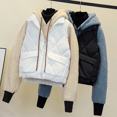 Stiilne naiste vest taskute ja lukuga