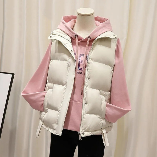 Απλό μοντέλο γυναικείο γιλέκο με φερμουάρ