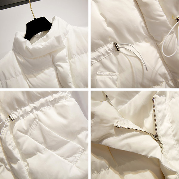 Χοντρό χειμωνιάτικο γιλέκο με κορδόνια στη  μέση