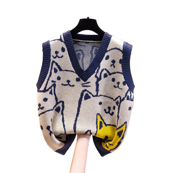 Ženski prsluk s aplikacijom i špic izrezom