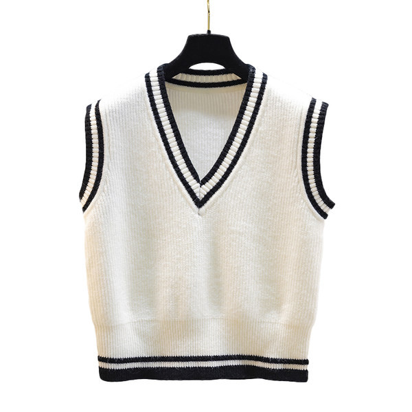 Alkalmi kötött mellény spitz nyakkivágással