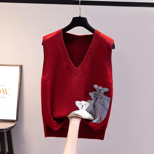 Női tavaszi-őszi mellény rátéttel