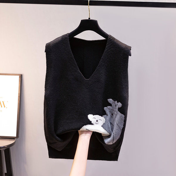 Női tavaszi-őszi mellény rátéttel