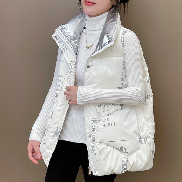 Új modell női mellény rátéttel - fehér és fekete