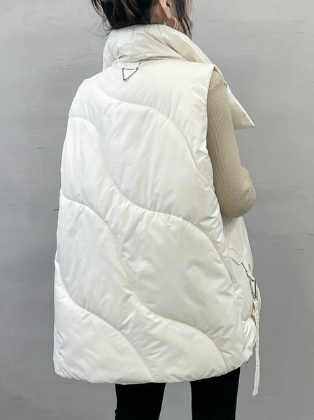 Φαρδύ μοντέλο γυναικείο κομψό γιλέκο με ζώνη