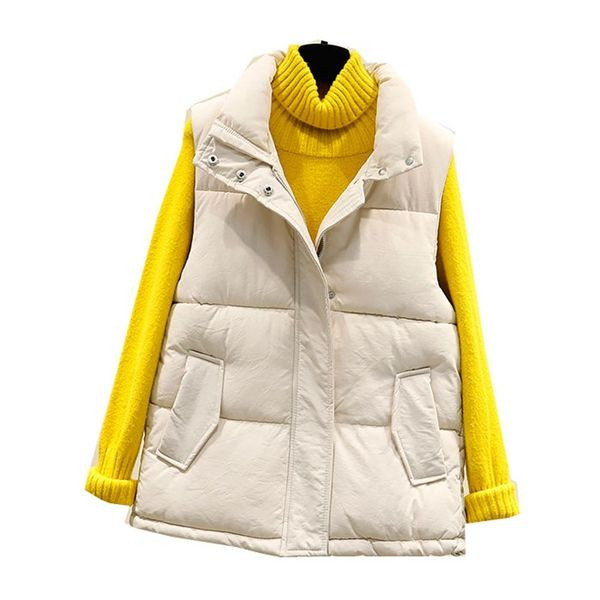 Alkalmi női mellény magas gallérral és gombokkal