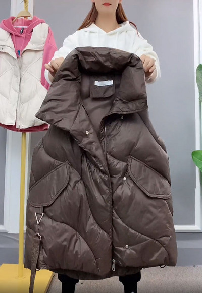 Pika mudeli naiste lai taskutega vest