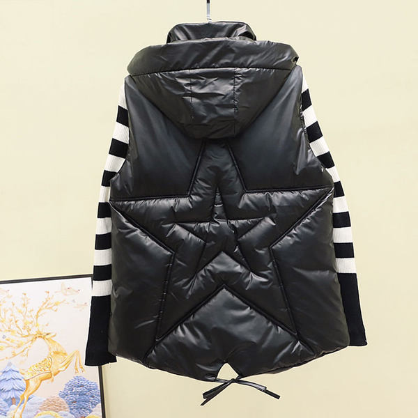 Vabaaja naiste vest kapuutsi ja lipsudega